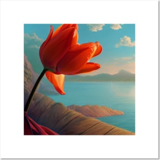 Brilliant Tulips Posters and Art